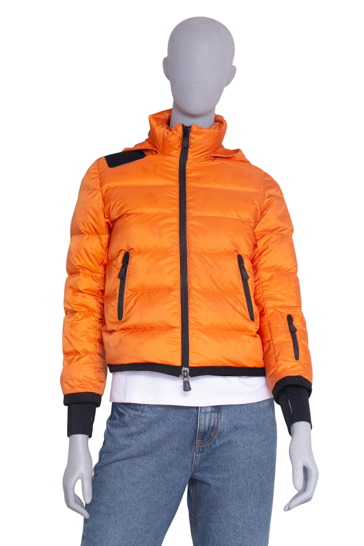 MONCLER JACKET PUFFER STONE ISLAND ORANGE