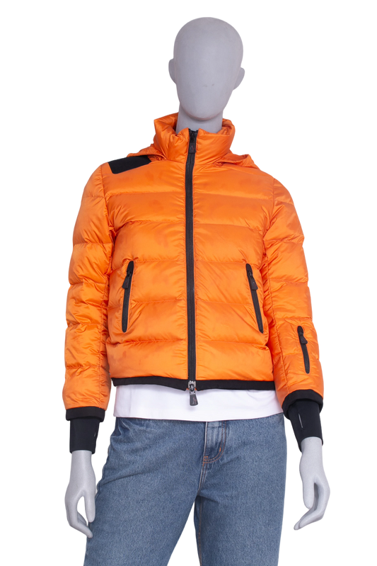 MONCLER JACKET PUFFER STONE ISLAND ORANGE
