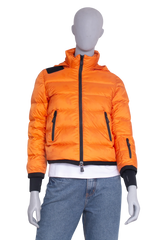 MONCLER JACKET PUFFER STONE ISLAND ORANGE