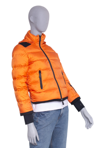 MONCLER JACKET PUFFER STONE ISLAND ORANGE
