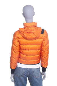 MONCLER JACKET PUFFER STONE ISLAND ORANGE