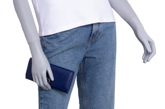 DESAPEGO TATIANA PILÃO BVLGARI LONG WALLET NAVY