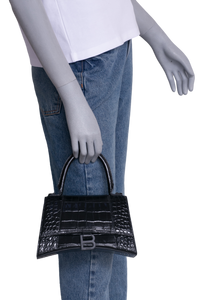 DESAPEGO RAYZA NICACIO BALENCIAGA HOURGLASS SMALL TOP-HANDLE BLACK