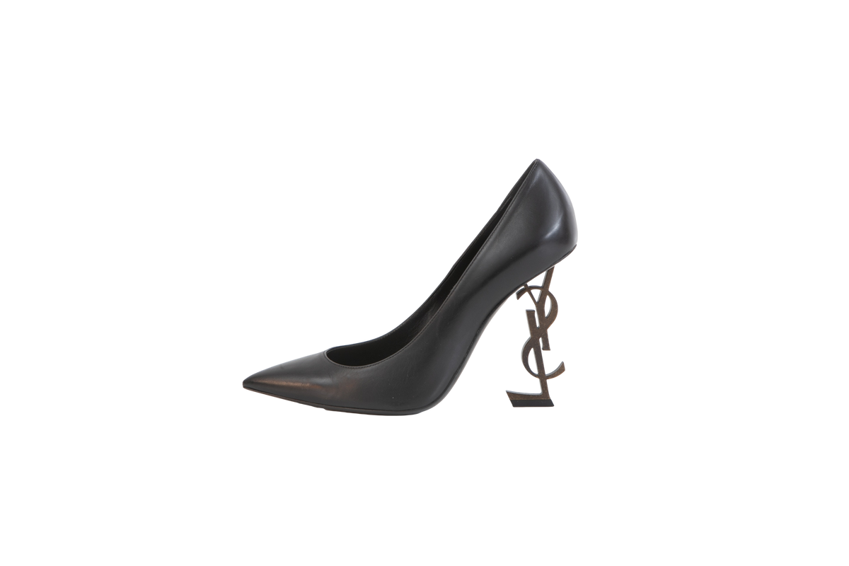 DESAPEGO GRAZI MASSAFERA YSL POINTED TOE OPYUM BLACK - 37 1/2 BR