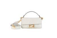 FENDI BAGUETTE EMBOSSED OFF WHITE ZUCCA