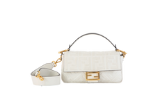 FENDI BAGUETTE EMBOSSED OFF WHITE ZUCCA