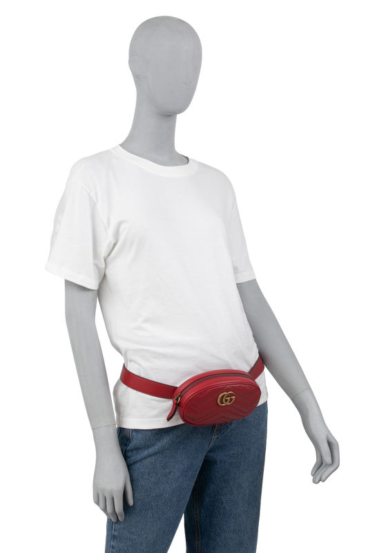 GUCCI BELT SLING CAMERA MARMONT RED