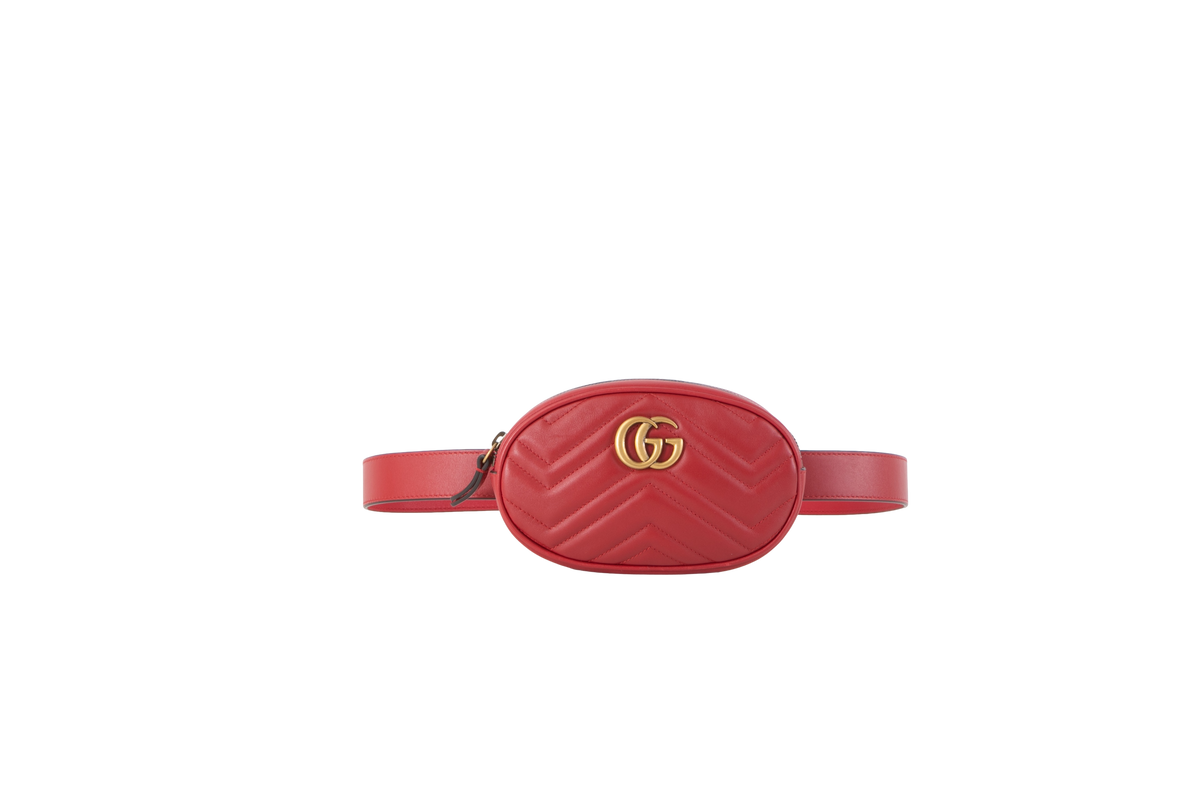 GUCCI BELT SLING CAMERA MARMONT RED