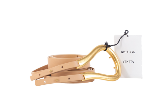 BOTTEGA CINTO FRENCH DOUBLE CALf ALMOND