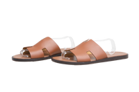 HERMES SANDAL IZMIR LEATHER GOLD - 45 BR