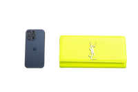 YSL CLUTCH CASSANDRE NEON YELLOW