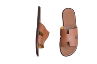HERMES SANDAL IZMIR LEATHER GOLD - 45 BR