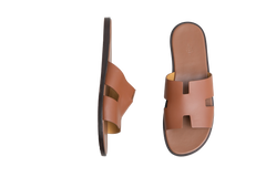 HERMES SANDAL IZMIR LEATHER GOLD - 45 BR