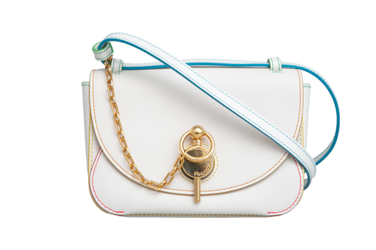 JW ANDERSON MIDI KEYS BAG OFF WHITE & COLORS