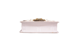 DG DEVOTION SMALL MOIRE PEARL EMBELLISHED PINK