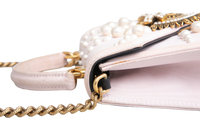 DG DEVOTION SMALL MOIRE PEARL EMBELLISHED PINK