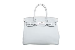HERMES BIRKIN 30 CLEMENCE BLEU PALE