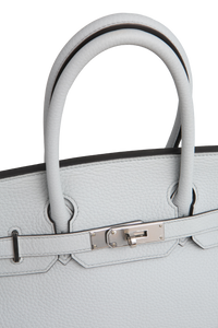 HERMES BIRKIN 30 CLEMENCE BLEU PALE