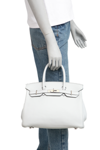 HERMES BIRKIN 30 CLEMENCE BLEU PALE