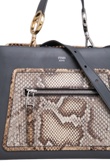 FENDI RUNWAY PYTHON SMALL GREY