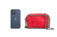STELLA MCCARTNEY CAMERA BAG FALABELLA SHAGGY DEER SMALL RED