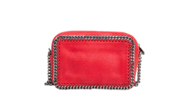 STELLA MCCARTNEY CAMERA BAG FALABELLA SHAGGY DEER SMALL RED