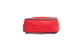 STELLA MCCARTNEY CAMERA BAG FALABELLA SHAGGY DEER SMALL RED