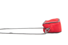 STELLA MCCARTNEY CAMERA BAG FALABELLA SHAGGY DEER SMALL RED