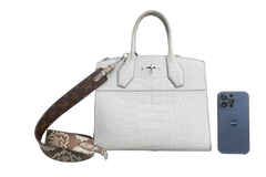 LV CITY STEAMER CROCO GRIS