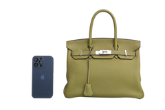 HERMES BIRKIN PELOUSE GREEN PALLADIUM