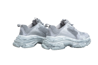 BALENCIAGA SNEAKER TRIPLE S MEN LEATHER AND MESH GREY - 38 BR