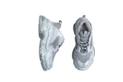 BALENCIAGA SNEAKER TRIPLE S MEN LEATHER AND MESH GREY - 38 BR