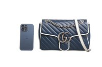 GUCCI GG MARMONT TORCHON NAVY MEDIUM
