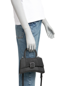 BALENCIAGA HOURGLASS XS SPARKLING BLACK