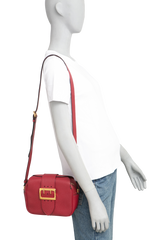 BURBERRY CROSSBODY BUCKLE SMALL LEATHER BURGUNDY