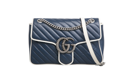 GUCCI GG MARMONT TORCHON NAVY MEDIUM