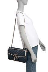 GUCCI GG MARMONT TORCHON NAVY MEDIUM
