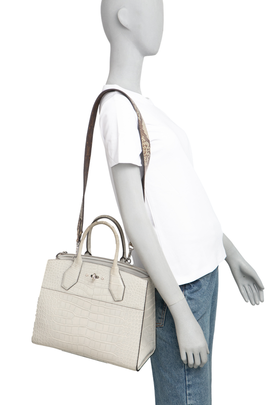 LV CITY STEAMER CROCO GRIS