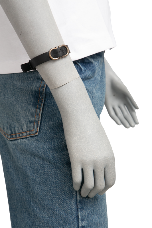 FERRAGAMO BRACELET GANCINI BLACK