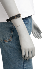 FERRAGAMO BRACELET GANCINI BLACK