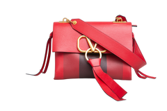 VALENTINO VRING BAG RED STRIPES PALETTE