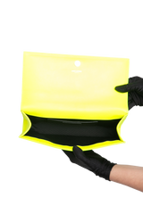 YSL CLUTCH CASSANDRE NEON YELLOW