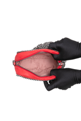 STELLA MCCARTNEY CAMERA BAG FALABELLA SHAGGY DEER SMALL RED