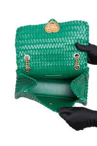 DG BAG LARGE DEVOTION INTRECCIATO GREEN