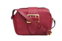 BURBERRY CROSSBODY BUCKLE SMALL LEATHER BURGUNDY