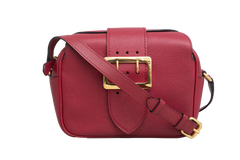 BURBERRY CROSSBODY BUCKLE SMALL LEATHER BURGUNDY