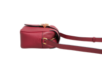 BURBERRY CROSSBODY BUCKLE SMALL LEATHER BURGUNDY