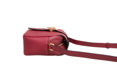 BURBERRY CROSSBODY BUCKLE SMALL LEATHER BURGUNDY