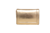 VALENTINO VLOGO PYTHON METALLIC GOLD