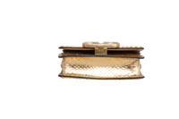 VALENTINO VLOGO PYTHON METALLIC GOLD